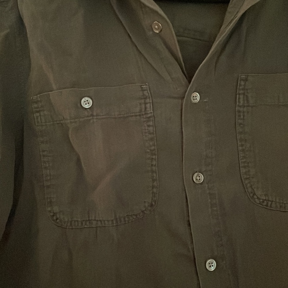 James Perse Grey Button Down - image 2